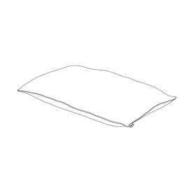 Egoe rectangular pillow with piping