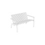 Egoe Axis two-seat bench with armrests, thermo ash