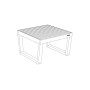 Egoe Barka Hocker, 67 x 69 cm, Thermoesche