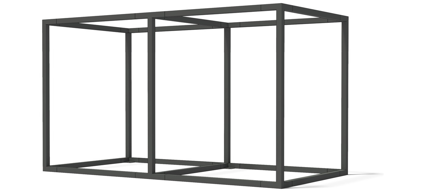 Egoe LEVA double cube, steel