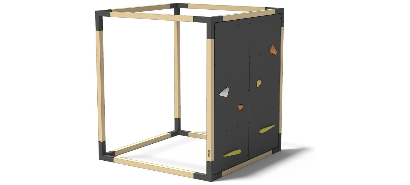 Egoe LEVA Kreidetafel mit Klettergriffen, Sperrholz