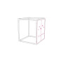 Egoe LEVA blackboard wall with climbing holds, plywood, view 3