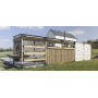 Egoe LEVA climbing wall, plywood, setting