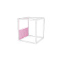 Egoe LEVA slat wall with integrated whiteboard, larch, view 2