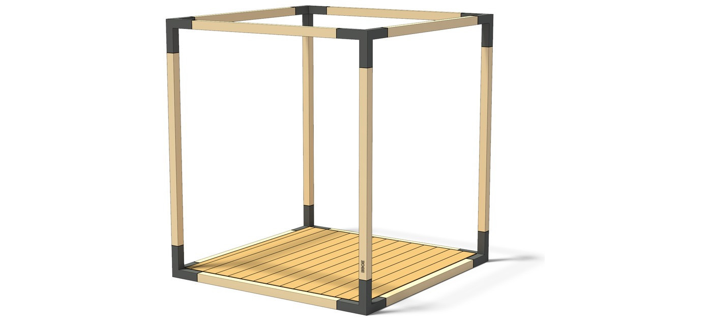 Egoe LEVA wooden floor, larch