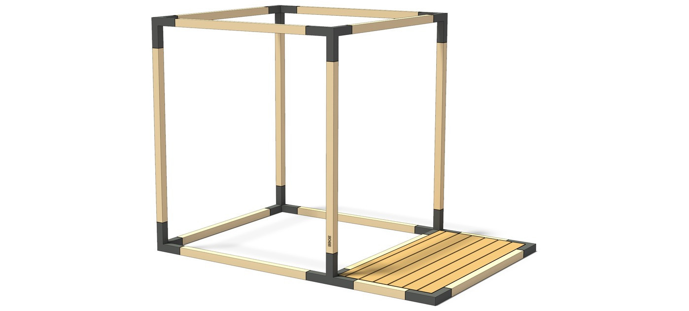 Egoe LEVA half-size wooden floor, larch