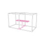 Egoe LEVA integrated table for double cube with plank table top, view 2