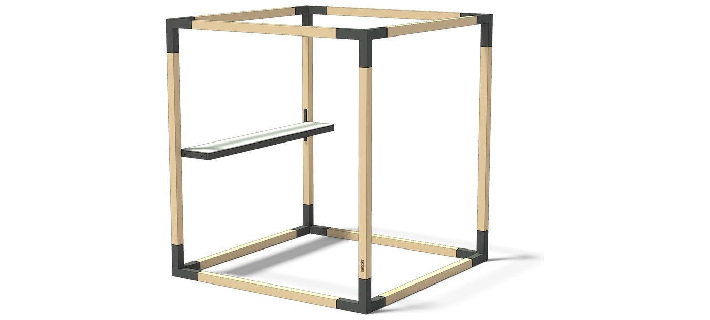 Egoe LEVA narrow bar table with HPL table top, HPL