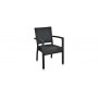 Casale Open armchair, color: black