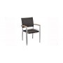 Mediterranea wicker stolica sa ručkama, boja: silver/black