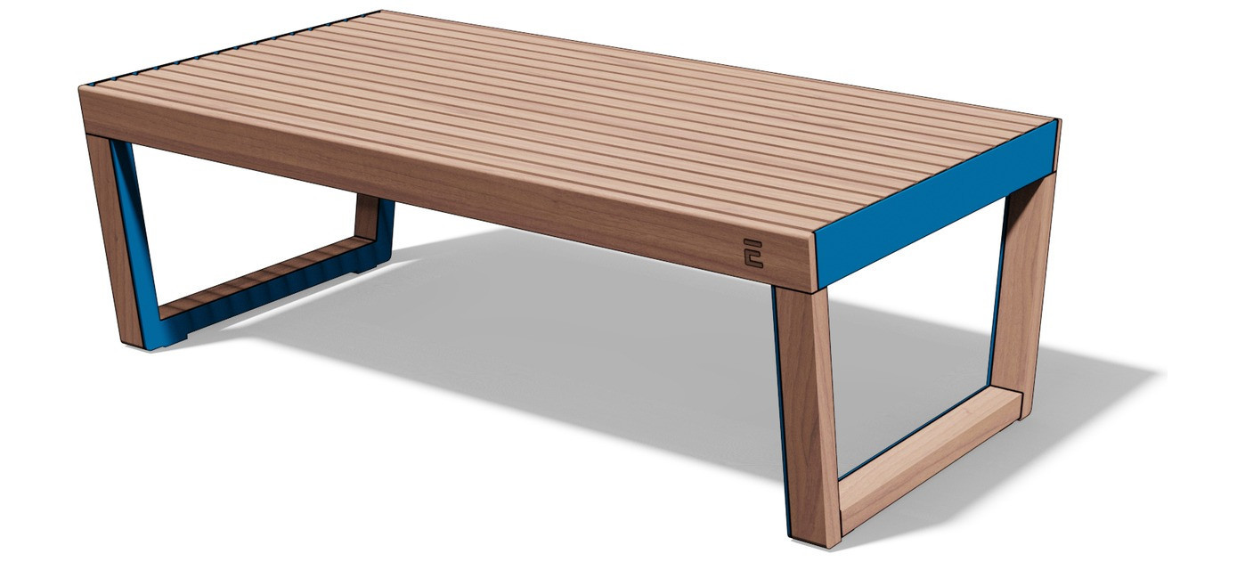 Egoe A two-seat bench without backrest, A1-221