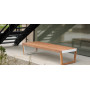 Egoe A three-seat bench without backrest, A1-321, setting