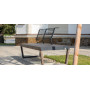 Egoe A three-seat bench with partial backrest, A1-381, setting