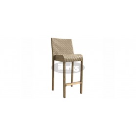 Adria barstool, color: leather look brown