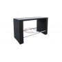 Ushape barska miza 70 x 160 cm, barva: črna