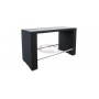 Ushape bartable table 70 x 160 cm, color: leather look brown