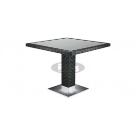 Casale miza 80 x 80 cm, barva: temno rjava