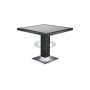 Casale miza 80 x 80 cm, barva: temno rjava