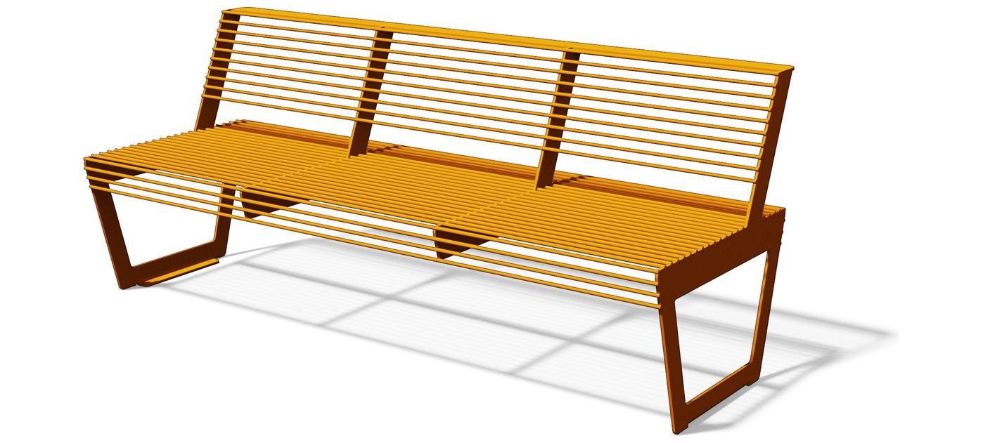 Egoe A three-seat bench, A3-301