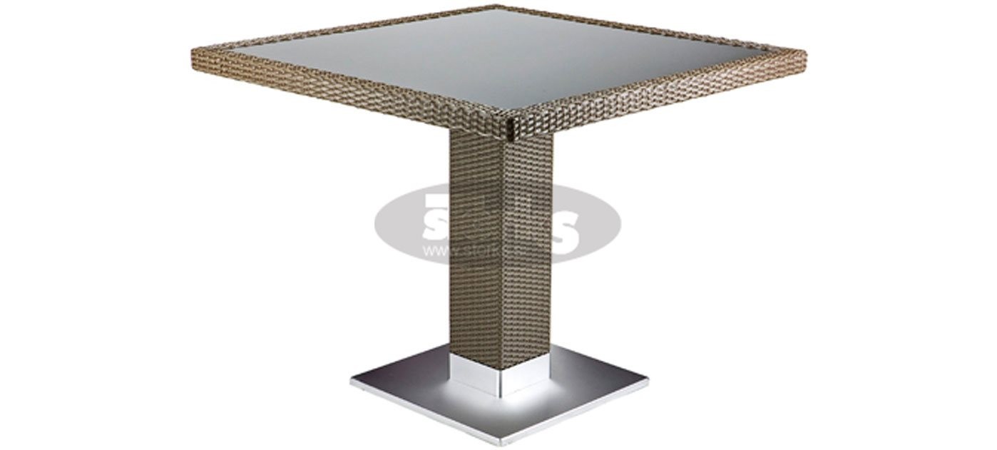 Casale miza 80 x 80 cm, barva: kostanj