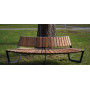 Egoe A two-seat circular bench, A4-1501, setting