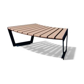 Egoe A two-seat bench circular without backrest, A4-1521