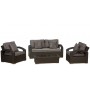 Cholat round SET, color: brushed grey
