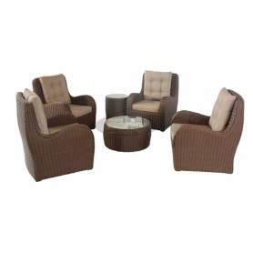 France round SET, boja: dark mixed brown