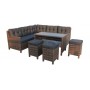 Burgundia SET, boja: grey brick or leather look brown