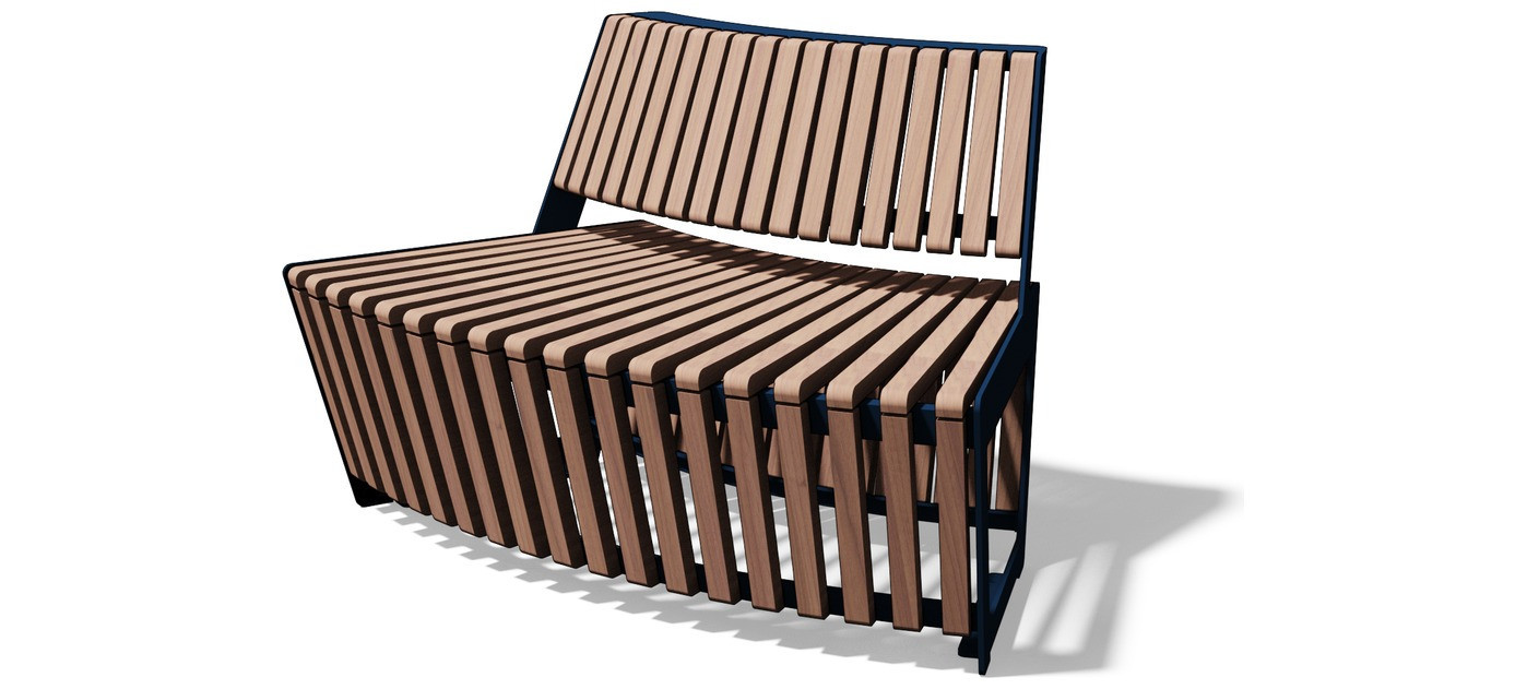 Egoe A two-seat circular bench without backrest, A4-2501