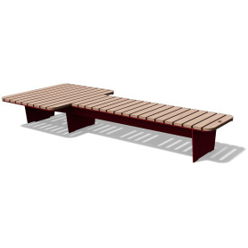 Egoe O bench without backrest 3m, O1-3631