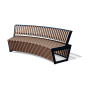 Egoe A three-seat circular bench, A4-2651