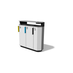 Egoe A litter bin for sorted waste with rain cover, A20-3221