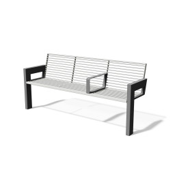 Egoe U bench with armrests, U1-191