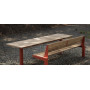Egoe U bench with armrests, U1-191, setting