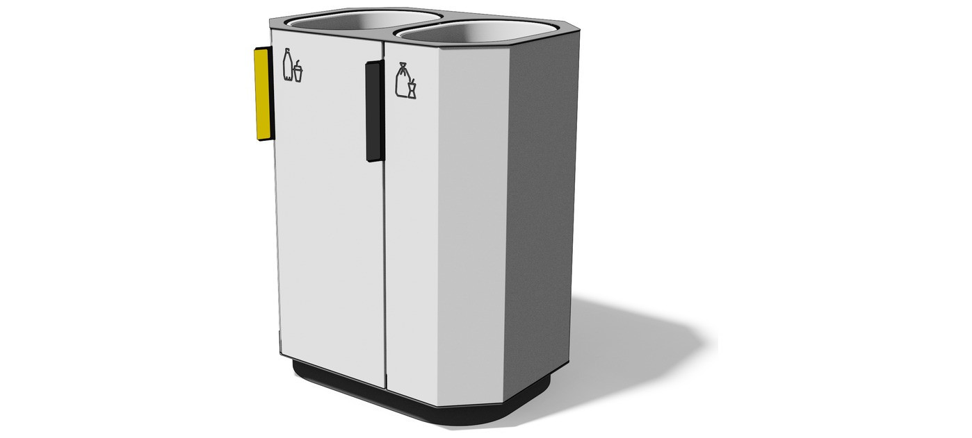 Egoe A litter bin for sorted waste, A20-7201