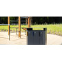 Egoe A litter bin for sorted waste with rain cover, 3x61l, A20-8211, setting