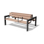 Egoe U two-sided bench with armrests, U1-451