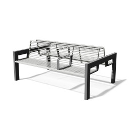 Egoe U two-sided bench with armrests, U1-491
