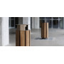 Egoe A litter bin with folding rain cover and ashtray 38l, A20-1121, setting