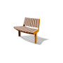 Egoe U curved bench with backrest R1100 / 45°, U3-500