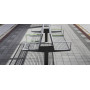 Egoe U ukrivljena klop z naslonjalom in rokonasloni R1100 / 45°, U3-510, ambient