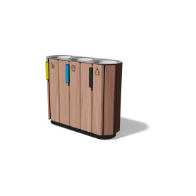 Egoe A koš za ločene odpadke s pokrovom proti dežju, A20-3101