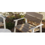 Egoe E bench with armrests, E2-157, setting