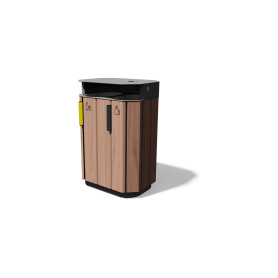 Egoe A koš za odvojeni otpad s poklopcem za kišu 2x61 l, A20-7121