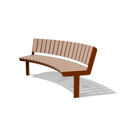 Egoe U zakrivljena klupa R2000 / 30°, U3-650