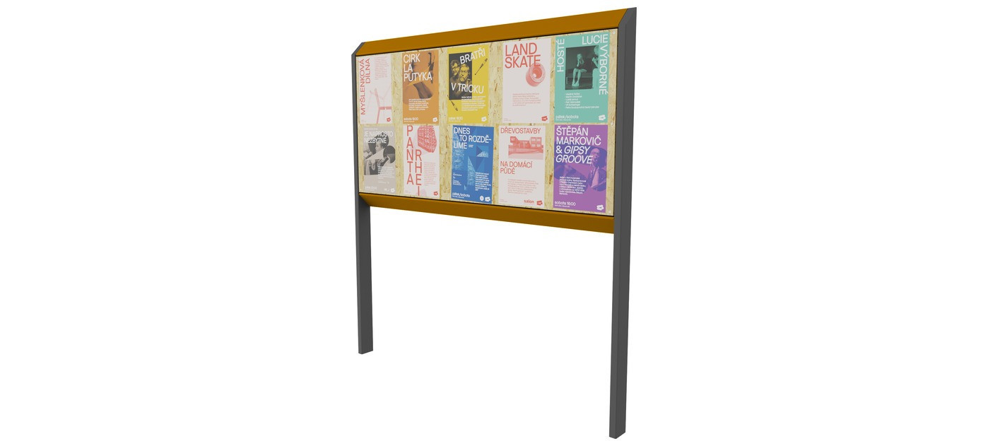 Egoe L enostranska plakatna tabla 1,8 x 0,9 m, L4-310