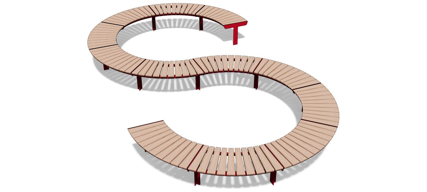 Egoe U set ukrivljenih klopi, U3-SETS1