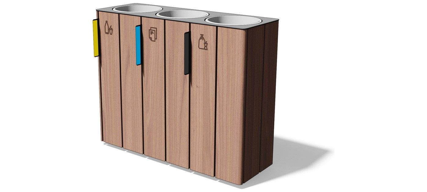 Egoe E koš za ločene odpadke 3x38 l, E20-3101