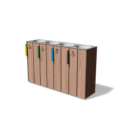 Egoe E litter bin for sorted waste 4x38l, E20-4101